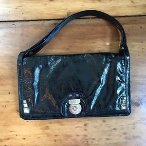 Hayden-harnett Black Over Sized Clutch with Strap